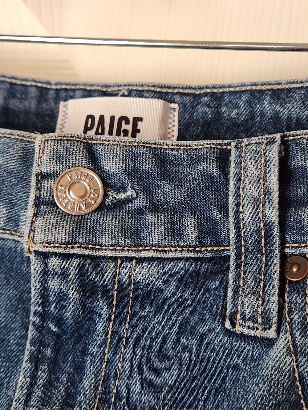 PAIGE High Rise Stevie Ankle Straight - Stoneview - Like New - Picture 4 of 9
